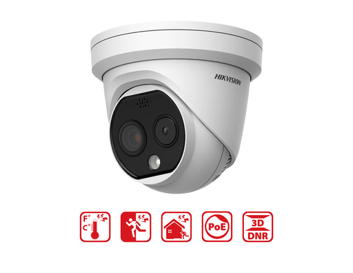 [DS-2TD1217-3/QA] DS-2TD1217-3/QA - Hikvision Thermal & Optical Bi-Spectrum IP Turret, 3.1mm