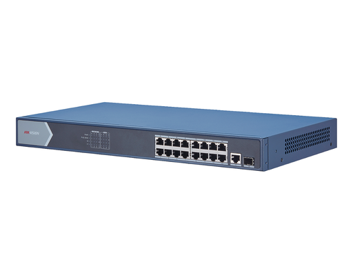 [DS-3E0518P-E] DS-3E0518P-E - Hikvision 16 Port Gigabit Unmanaged PoE Switch
