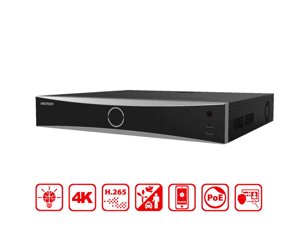 DS-7732NXI-K4/16P(D) - Hikvision 32 CH 16 POE K Series AcuSense 4K NVR