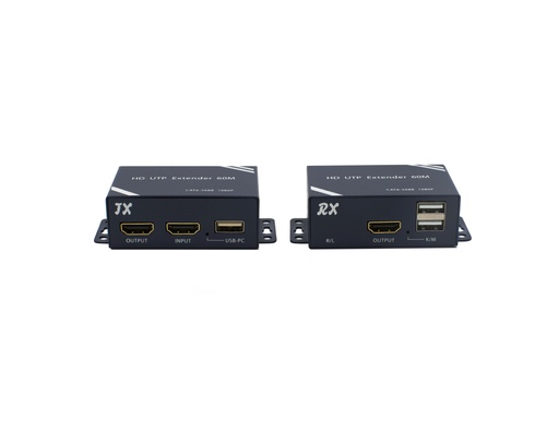 [HAY-KVM60] HAY-KVM60 - HDMI and USB Extender Over Cat 5e/6