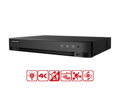 iDS-7204HTHI-M1/XT - Hikvision 4-ch 4K 1U H.265 AcuSense DVR