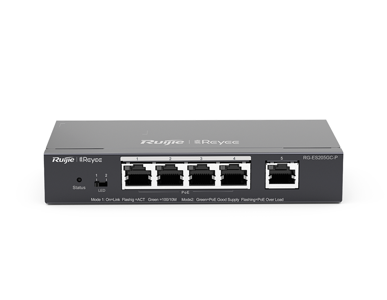 RG-ES205GC-P Ruijie Reyee 5-Port Smart Cloud Managed PoE Switch