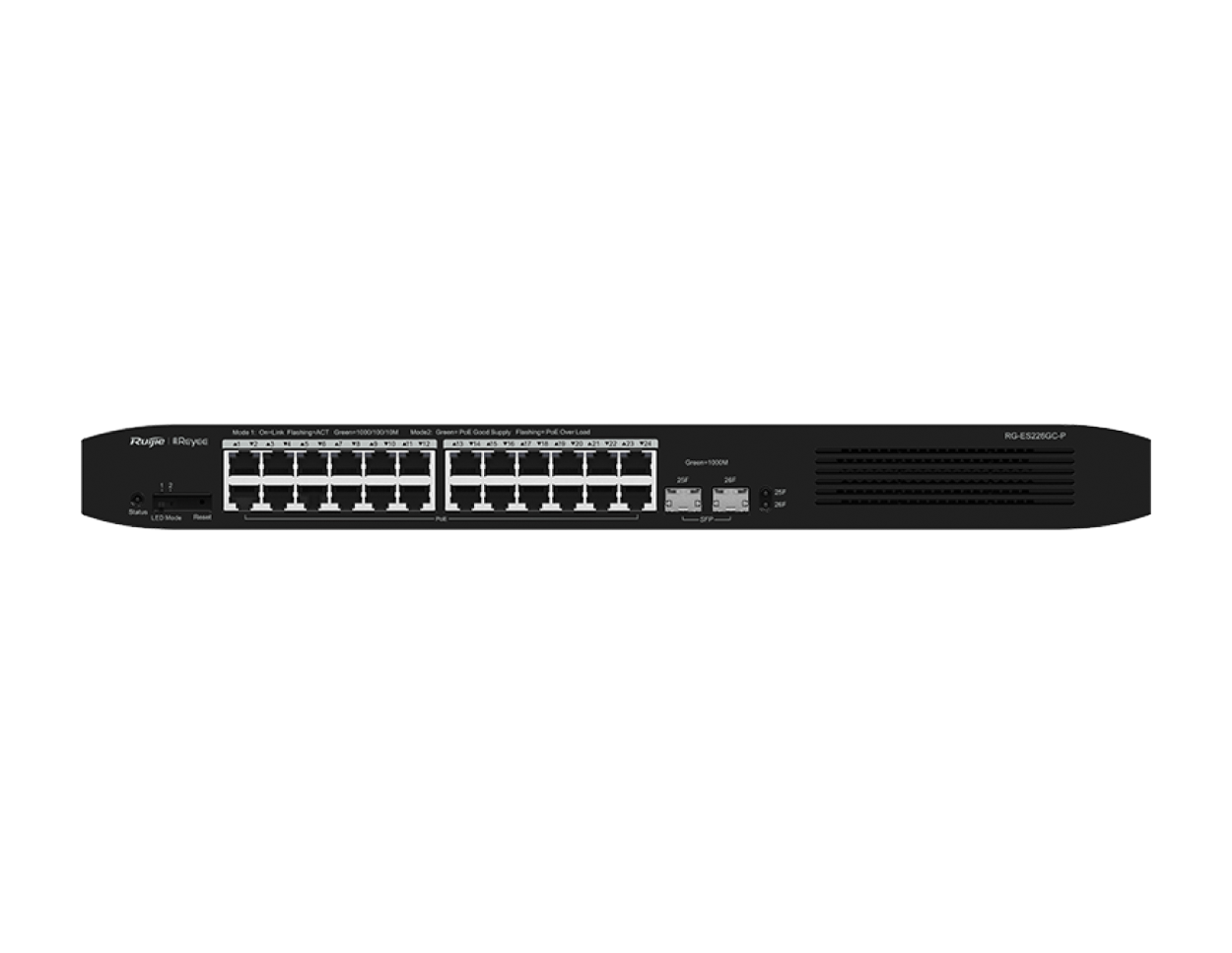RG-ES226GC-P Ruijie 26-Port Smart Cloud Managed PoE Switch