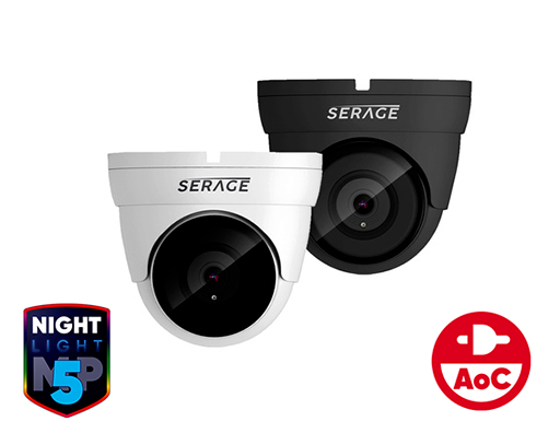 SRDT5FW/B - SERAGE 5MP TVI 2.8mm Fixed Lens Dome Camera