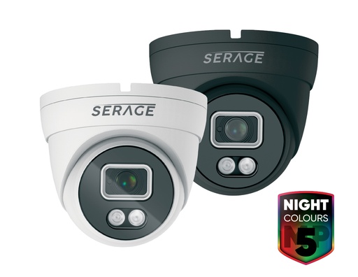 SRDTC5FW/B - Serage 5MP Full Colour Dome Camera with Audio over Coax