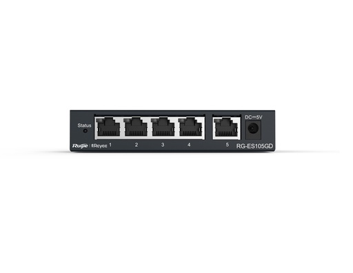 [RG-ES105GD] RG-ES105GD - Ruijie 5-port 10/100/1000Mbps Unmanaged Non-PoE Switch