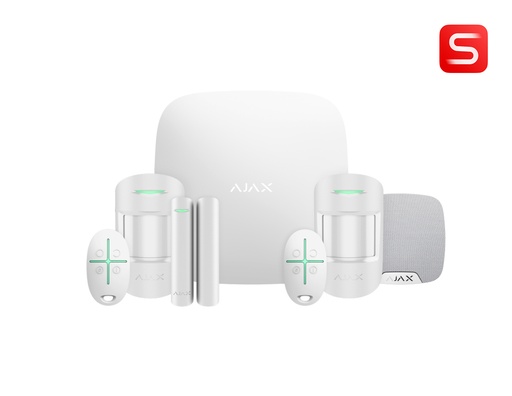 Ajax Kit 3 S - 2xMotionProtect, 1xHub2, 1xDoorProtect, 2xSpaceControl, 1xHomeSiren