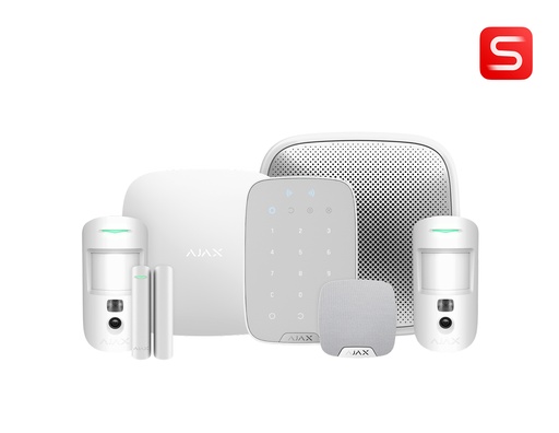Ajax Kit 9 S - 2xMotionCam, 1xHub2, 1xDoorProtect, 1xKeyPadPlus, 1xStreetSiren, 1xHomeSiren