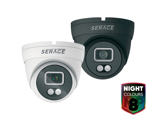 SRDTC8FW/B - Serage 8MP Full Colour Dome Camera with Audio over Coax