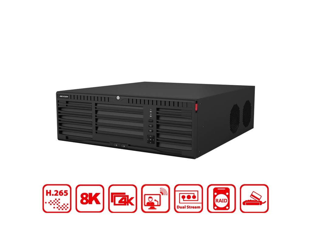 DS-9664NI-M16 - Hikvision 64-ch 3U 4K NVR