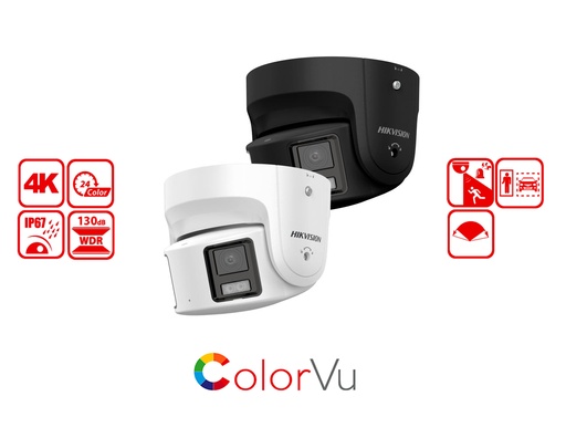 DS-2CD2387G2P-LSU/SL(4MM)(C) - Hikvision 8 MP Panoramic ColorVu Fixed Turret Network Camera