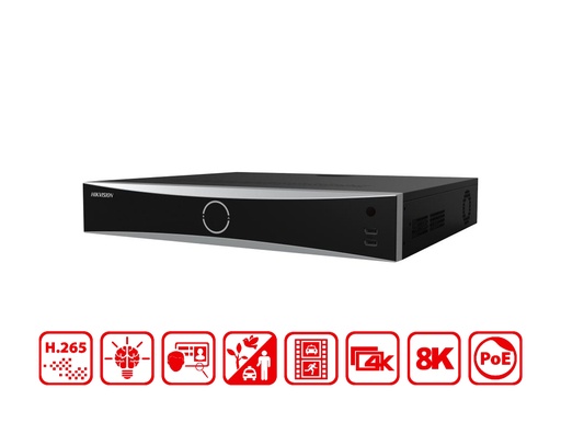 iDS-7716NXI-M4/16P/X - Hikvision 16-ch 1.5U 16 PoE 8K DeepinMind NVR