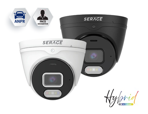 SRPDNC5FSAIW/B - Serage Hybrid 5MP 2.8mm Fixed Lens Premium Dome Camera