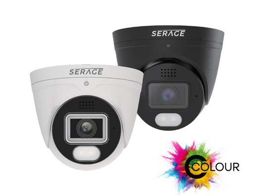 SRPDNC4FAIW/B - Serage 4MP 2.8mm Fixed Lens Premium C-Colour Dome Camera
