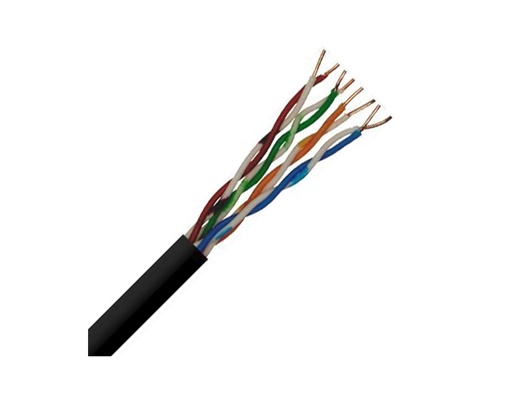 [SFX/C5-UTP-PE-BLK-305] SFX/C5-UTP-PE-BLK-305 - Securi-Flex Data Cable Category 5e 4 Pairs UTP PE - Black 305m