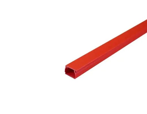 [FR-TRUNKING-16x16mm] FR-TRUNKING-16x16mm - FSA1R 16x16mm Red, Self-Adhesive PVC Mini-Trunking (3 X 1M Lengths)