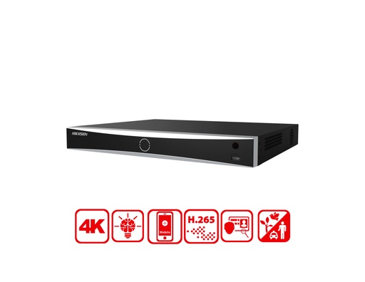 DS-7608NXI-K2/8P(D) - Hikvision 8-ch PoE 1U K Series AcuSense 4K NVR