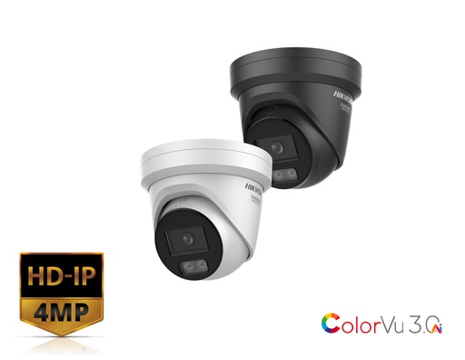 DS-2CD2347G3-LI(2U)Y - Hikvision 4 MP Smart Hybrid Light with ColorVu Fixed Turret Network Camera