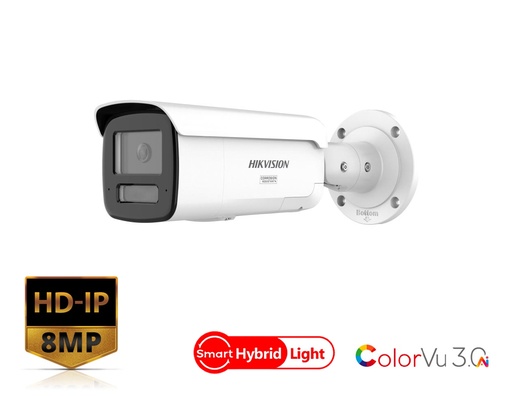 [DS-2CD2T87G3-LIS2UY/SL(2.8mm)] DS-2CD2T87G3-LIS2UY/SL(2.8mm) - Hikvision 8 MP Smart Hybrid Light with ColorVu Fixed Bullet Network Camera