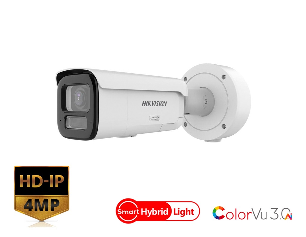 [DS-2CD2647G3-LIZS2UY/SL] DS-2CD2647G3-LIZS2UY/SL - Hikvision 4 MP Smart Hybrid Light with ColorVu Motorized Varifocal Bullet Network Camera