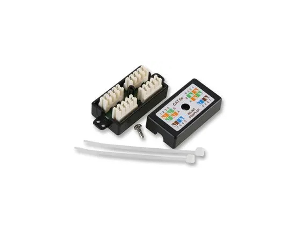 [GTCAT5-INLINE-COUPLER] GTCAT5-INLINE-COUPLER  - RJ45 Inline Punch Down Coupler Black