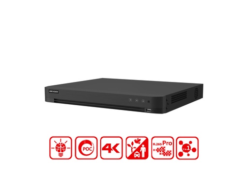 IDS-7216HUHI-M2/PXT - Hikvision 16-ch 5 MP 1U H.265 AcuSense POC DVR