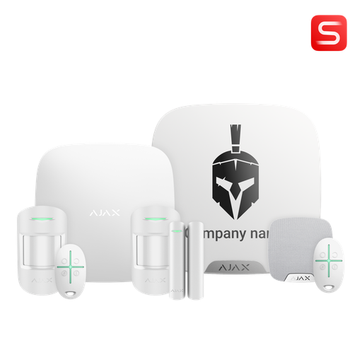Ajax Kit 20 S - 1xHub2(2G), 2xMotionProtectS, 1xDoorProtectS, 2xSpaceControl, 1xStreetSirenSDoubleDeck, 1xHomeSirenS