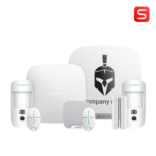 Ajax Kit 22 S - 1xHub2(2G), 2xMotionCamS(PhOD), 1xDoorProtectS, 2xSpaceControl, 1xStreetSirenSDoubleDeck, 1xHomeSiren S
