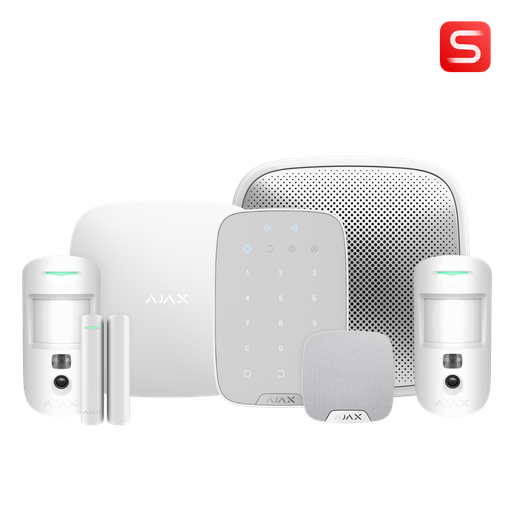 Ajax Kit 24 S - 1xHub2Plus, 2xMotionCamS(PhOD), 1xDoorProtectS, 2xSpaceControl,  1xStreetSirenSDoubleDeck, 1xHomeSirenS