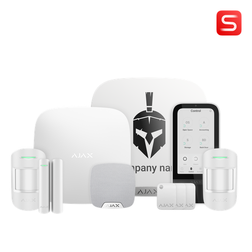 Ajax Kit 27 S - 1xHub2(2G), 2xMotionProtectS, 1xDoorProtectS, 1xKeyPadTouchScreen, 1xStreetSirenSDoubleDeck, 1xHomeSirenS