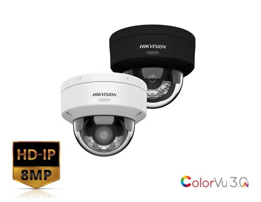DS-2CD2187G3-LI(S2U)Y - Hikvision 8 MP Smart Hybrid Light with ColorVu Fixed Mini Dome Network Camera
