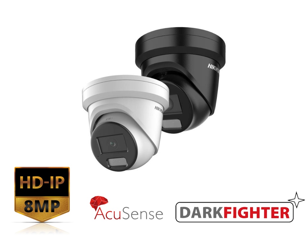 DS-2CD2386G2H-I(U) - Hikvision 8 MP Powered by Darkfighter Fixed Turret Network Camera