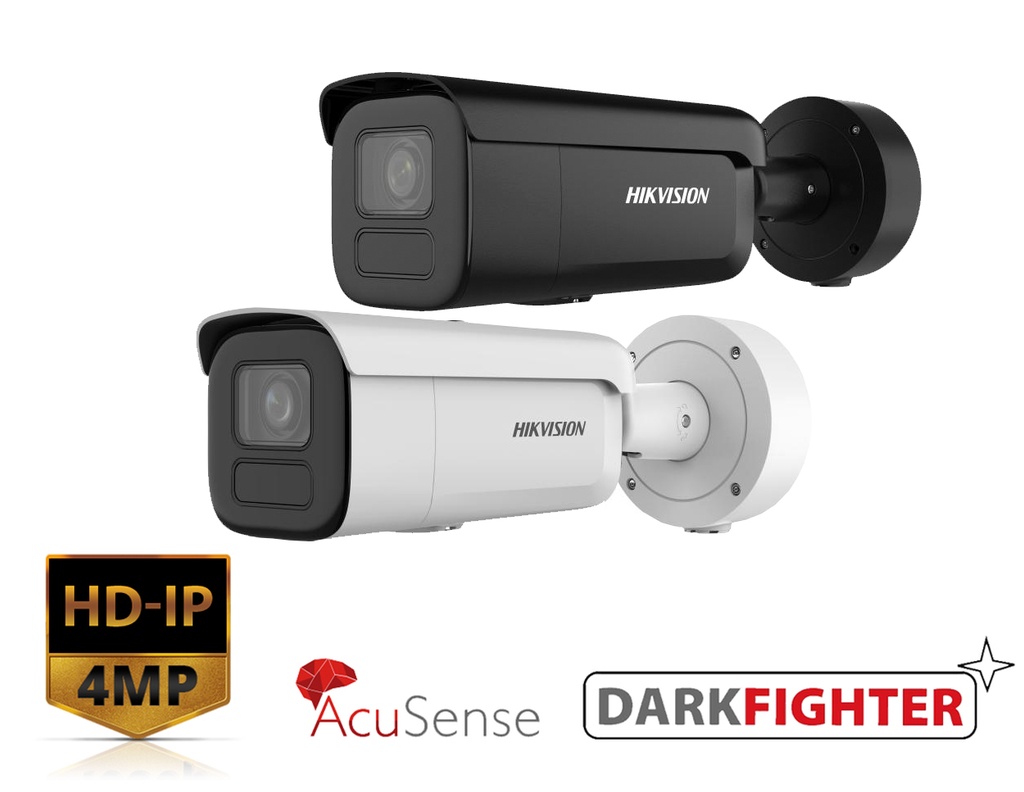 DS-2CD2646G2H-IZS - Hikvision 4 MP Powered by Darkfighter Motorized Varifocal Bullet Network Camera