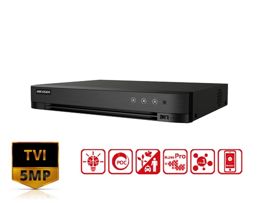 iDS-7204HUHI-M1/PXT - Hikvision 4-ch 5 MP 1U H.265 AcuSense POC DVR