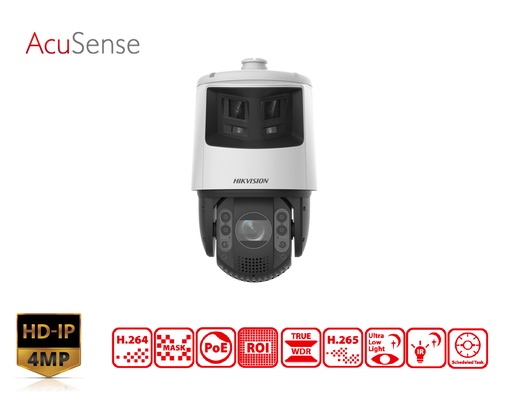 [DS-2SE7C432MWG-EB/26(F0)] DS-2SE7C432MWG-EB/26(F0) - Hikvision TandemVu 6+4 MP 32X ColorVu & IR Acusense Panoramic Network Speed Dome