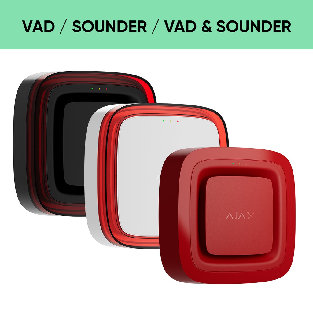 Ajax EN54 FireProtect - Audible and Visual Alarm Devices (VAD)