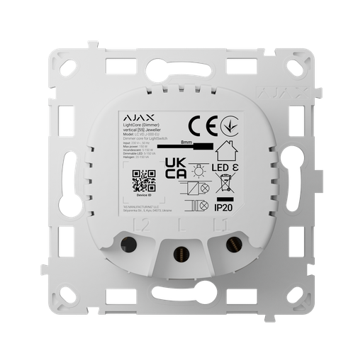 [91249.255.WH1] 91249.255.WH1 - Ajax LightCore (Dimmer) [55] Vertical