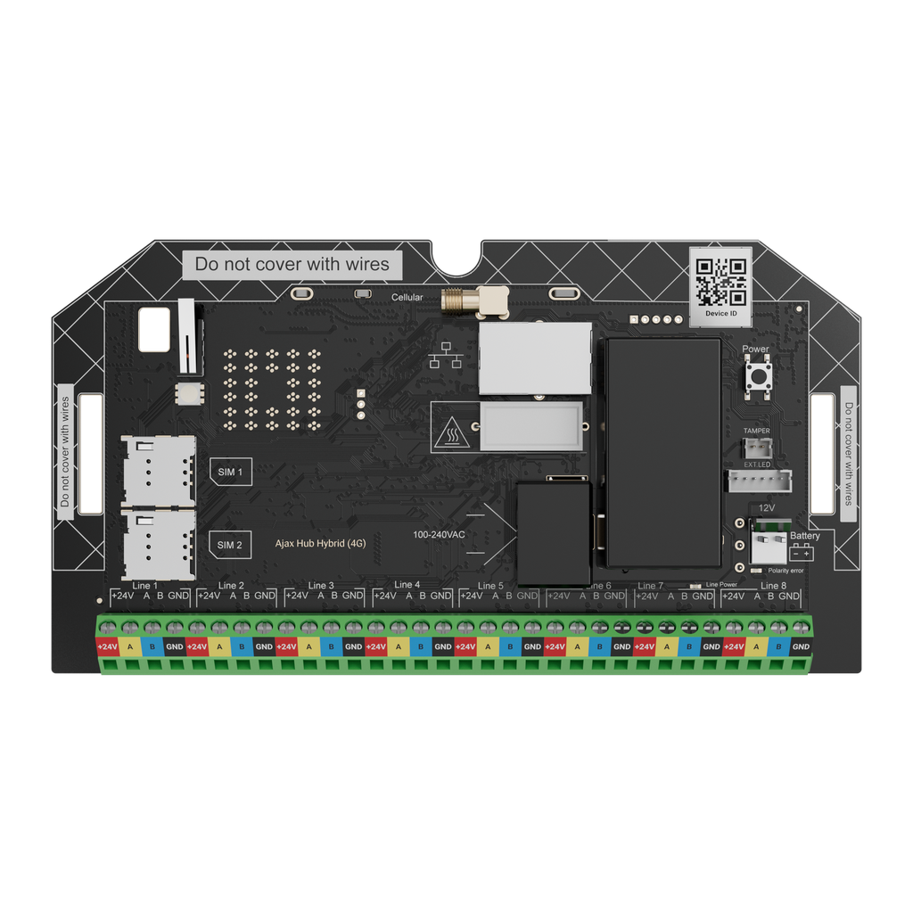 [124107.267.NC] 124107.267.NC - AJAX Hub Hybrid (4G) (without casing)