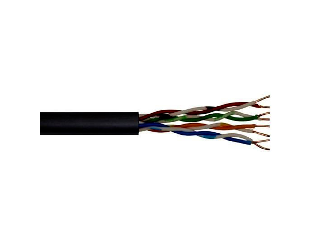 [SFX/C6-UTP-LSZH-D-BLK-305] SFX/C6-UTP-LSZH-D-BLK-305 - Securi-Flex Data Cable Category 6 4 Pairs UTP LSZH - Black 305m