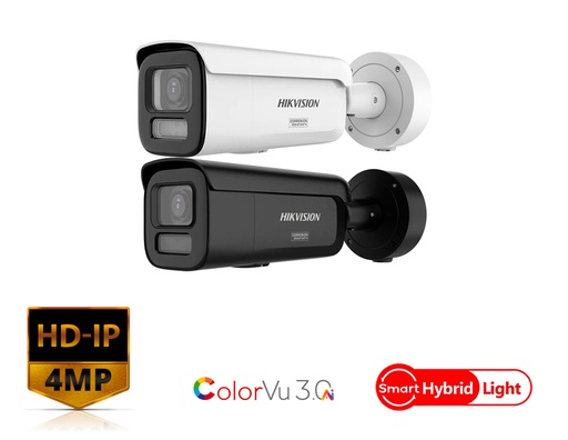 DS-2CD2647G3-LIZSY  - Hikvision 4 MP Smart Hybrid Light with ColorVu Motorized Varifocal Bullet Network Camera