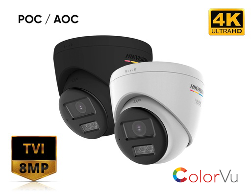 DS-2CE72UF3T-LSYE(2.8mm) - Hikvision 4K Smart Hybrid Light ColorVu Fixed Turret Camera