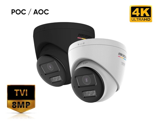 DS-2CE72UF3T-LSYE(2.8mm) - Hikvision 4K Smart Hybrid Light ColorVu Fixed Turret Camera