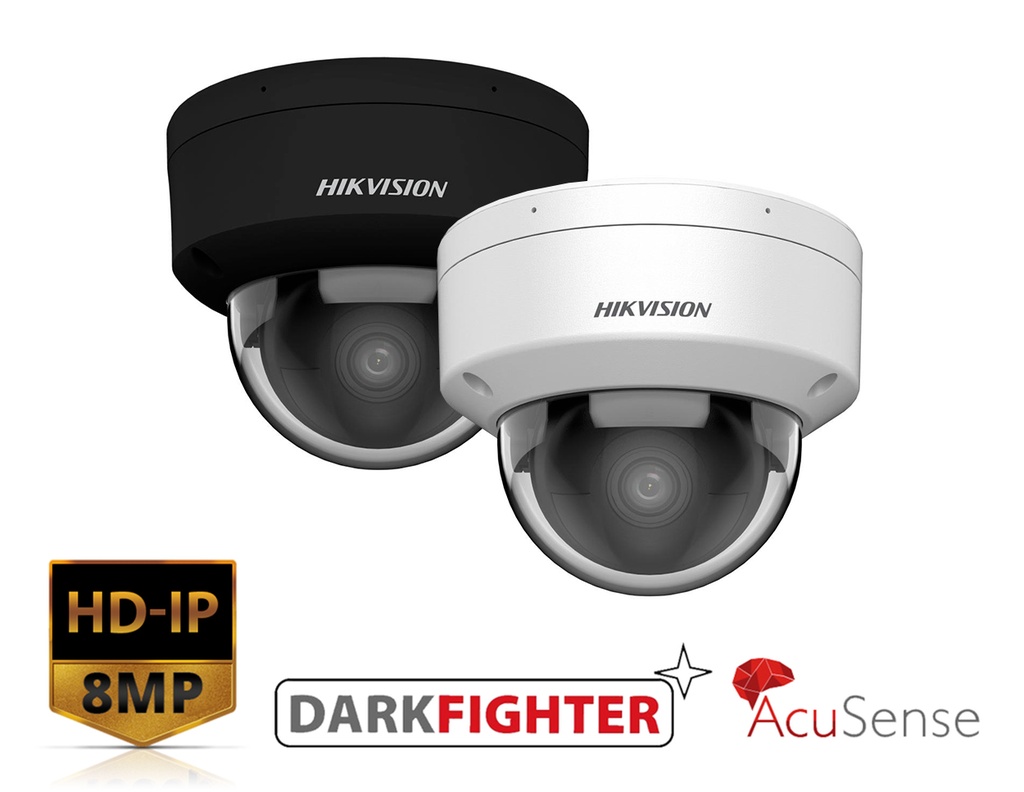DS-2CD2186G2H-I(SU) - Hikvsion 8 MP Powered by Darkfighter Fixed Dome Network Camera