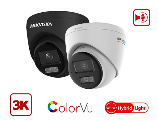 DS-2CE72KF0T-LTS - Hikvision  3K Two Way Audio Fixed Turret Camera