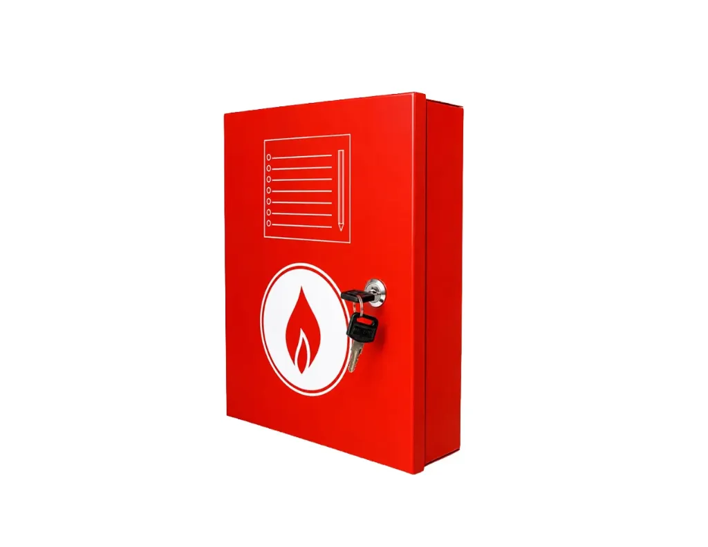 [HAY-DOCBOX-FR] HAY-DOCBOX-FR - Haydon A4 Metal Document Box Red for fire safety documents