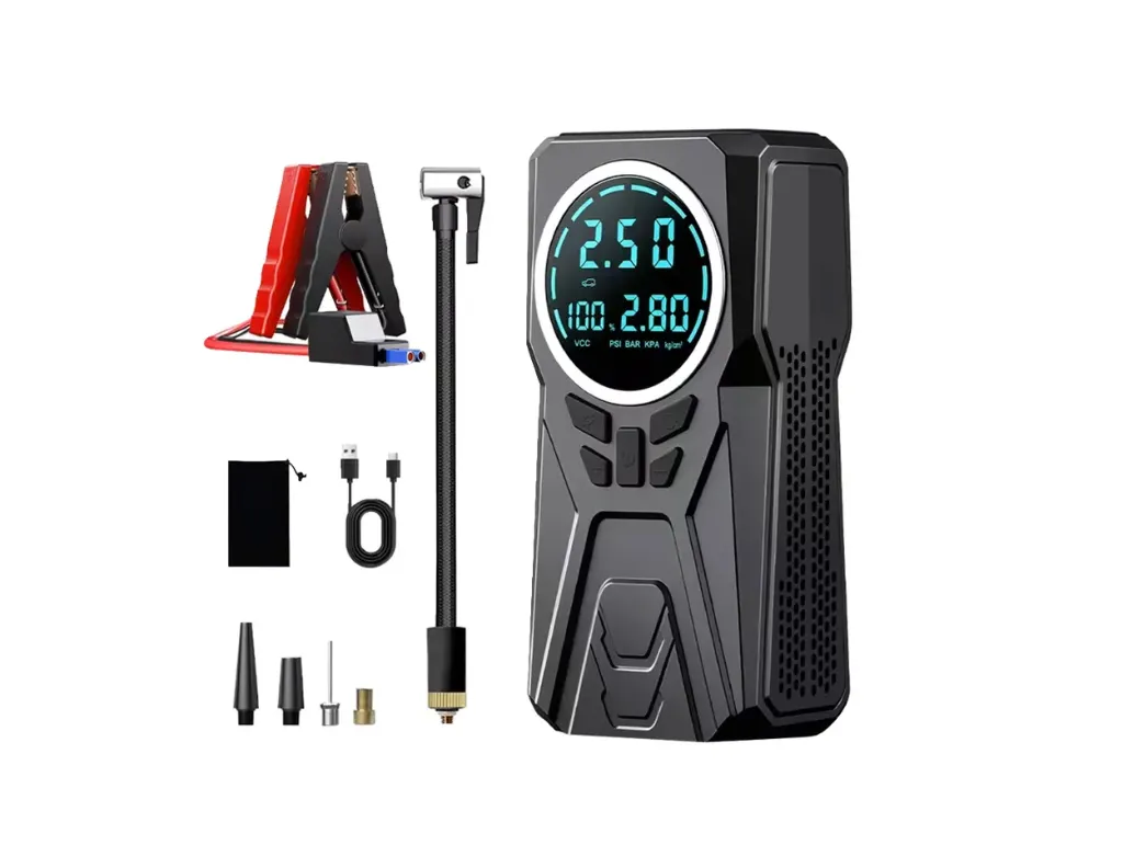 [GTCARJT] GTCARJT - Portable jump starter with built-in 150 PSI tyre inflator, power bank and LED light